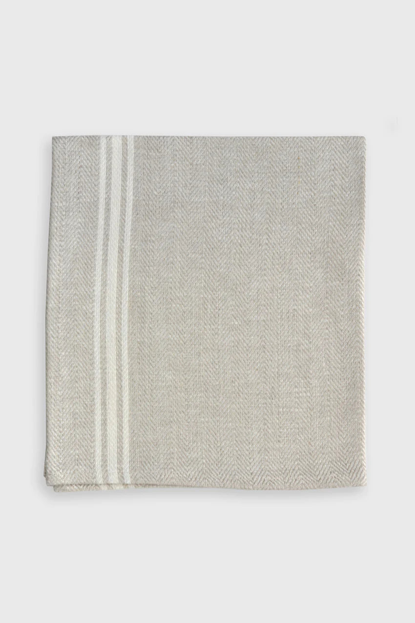 Classic French Stripe napkin against white background
