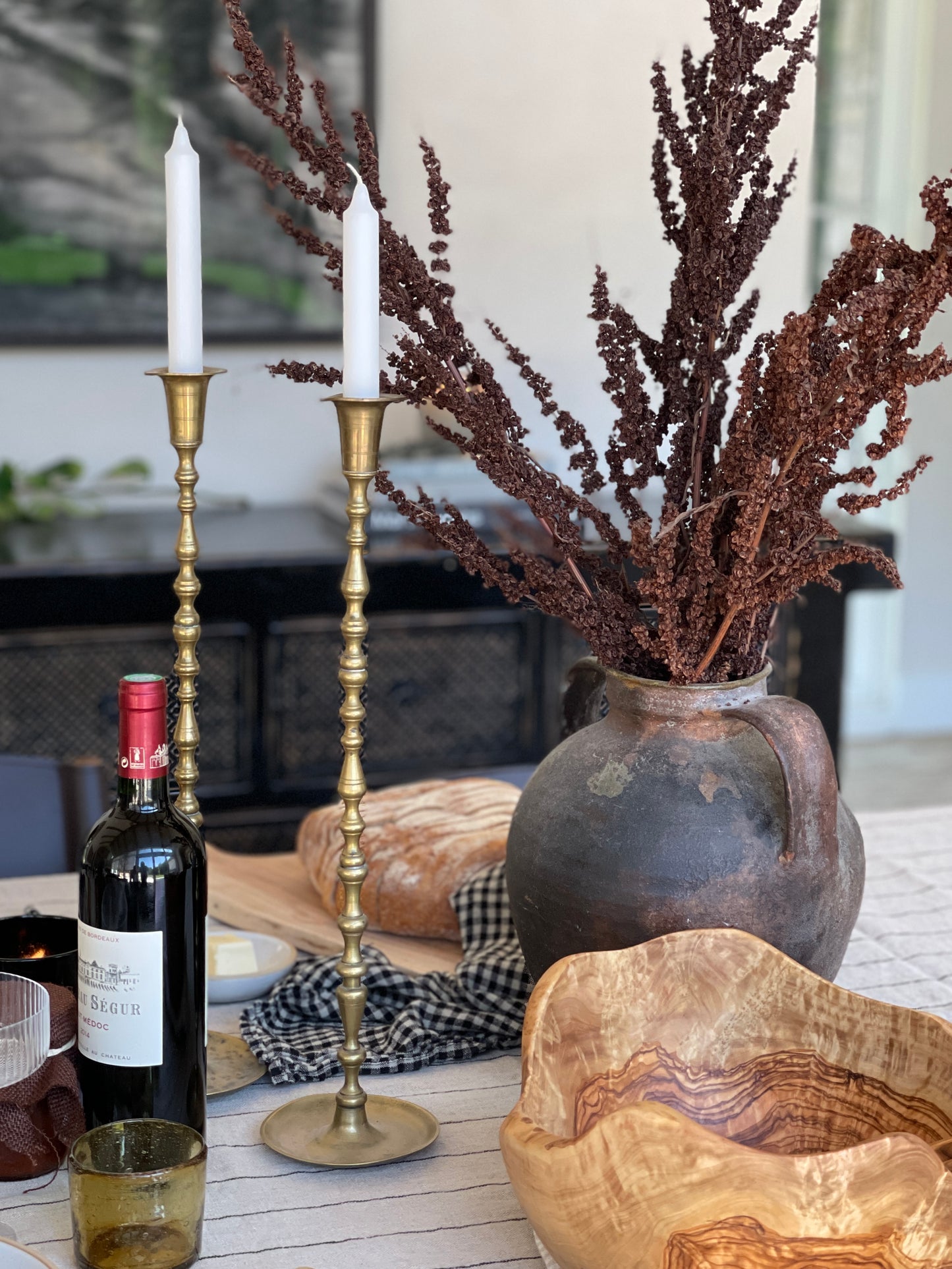 Rustic Olive Wood Salad Bowl