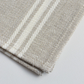 Corner of classic French Stripe linen placemat