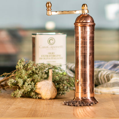 Greek Atlas Copper Pepper Mill Grinder